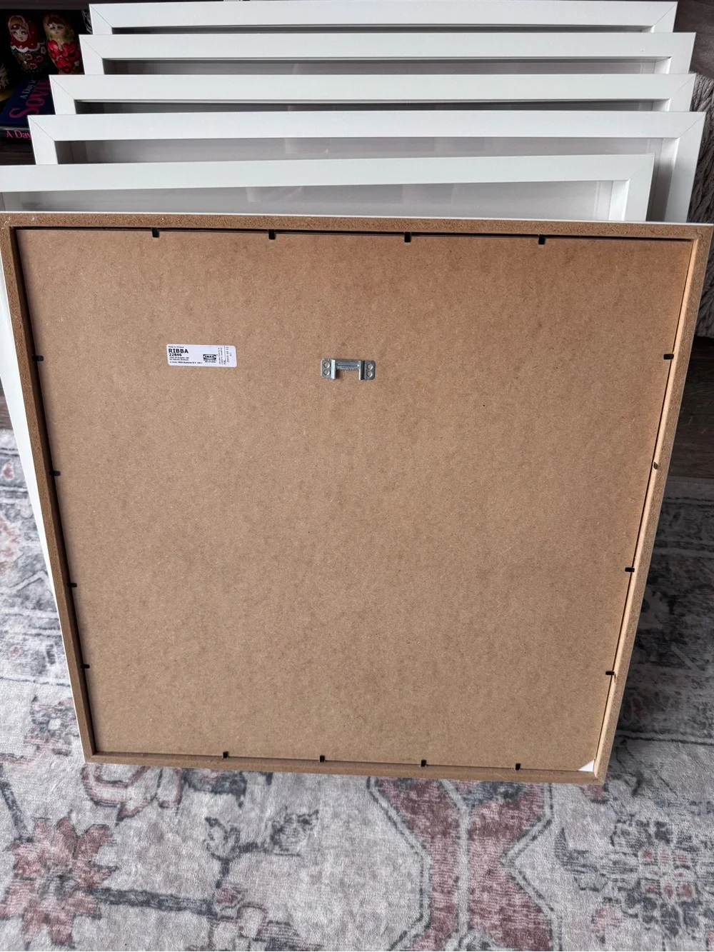 Like new! Two IKEA RIBBA Minimalist Art/Picture Frames - White - 20.5” x 20.5”